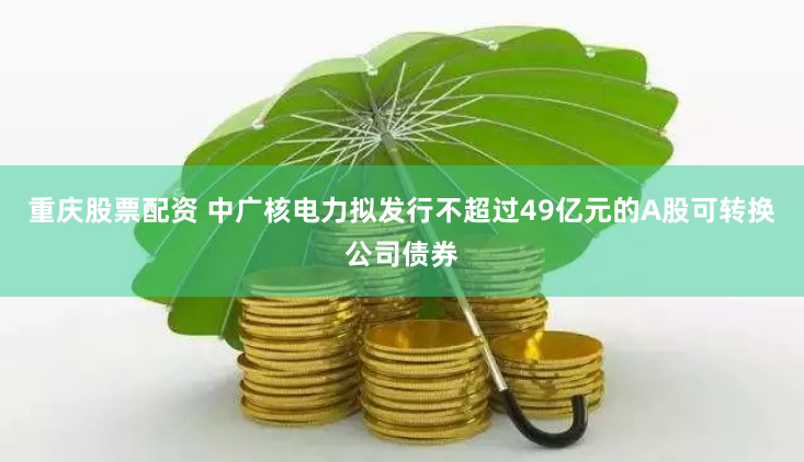 重庆股票配资 中广核电力拟发行不超过49亿元的A股可转换公司债券